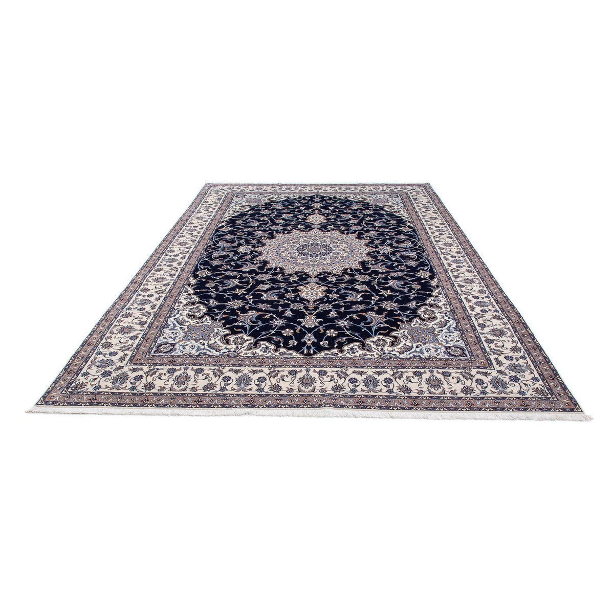 Persisk tæppe - Nain - Premium - 328 x 215 cm - beige