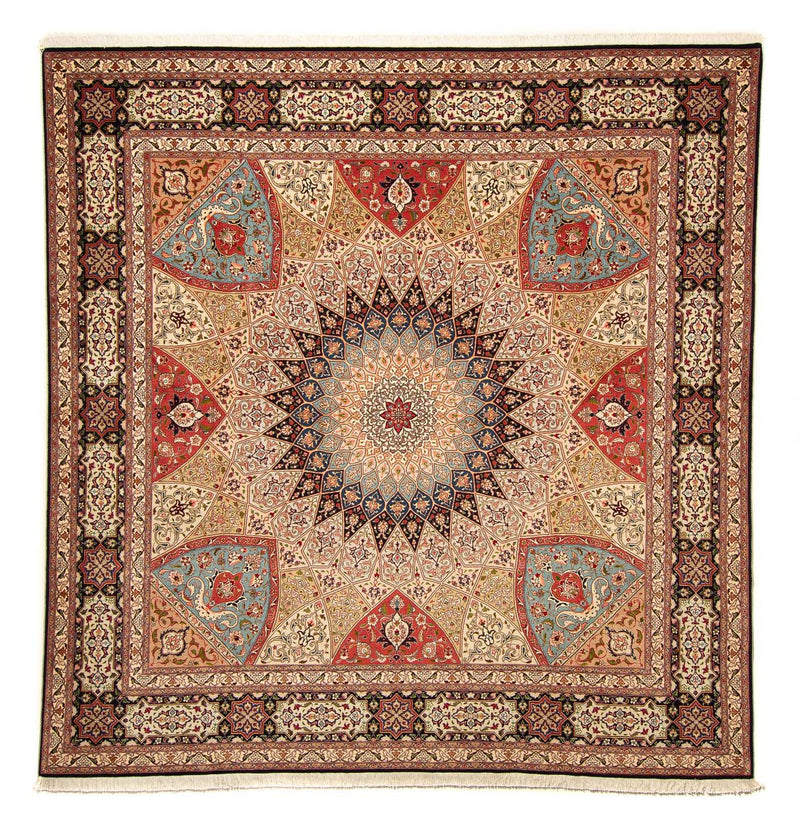 Persisk tæppe - Tabriz - Royal firkantet  - 254 x 250 cm - flerfarvet