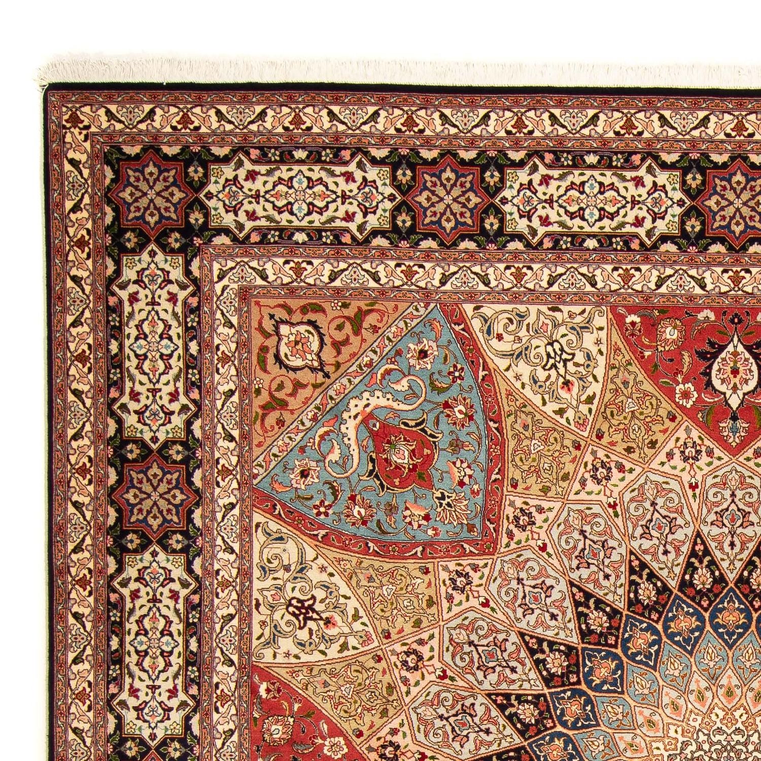 Persisk tæppe - Tabriz - Royal firkantet  - 254 x 250 cm - flerfarvet