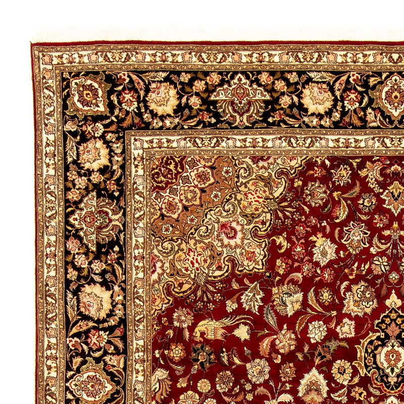 Persisk tæppe - Tabriz - Royal - 364 x 247 cm - mørkerød