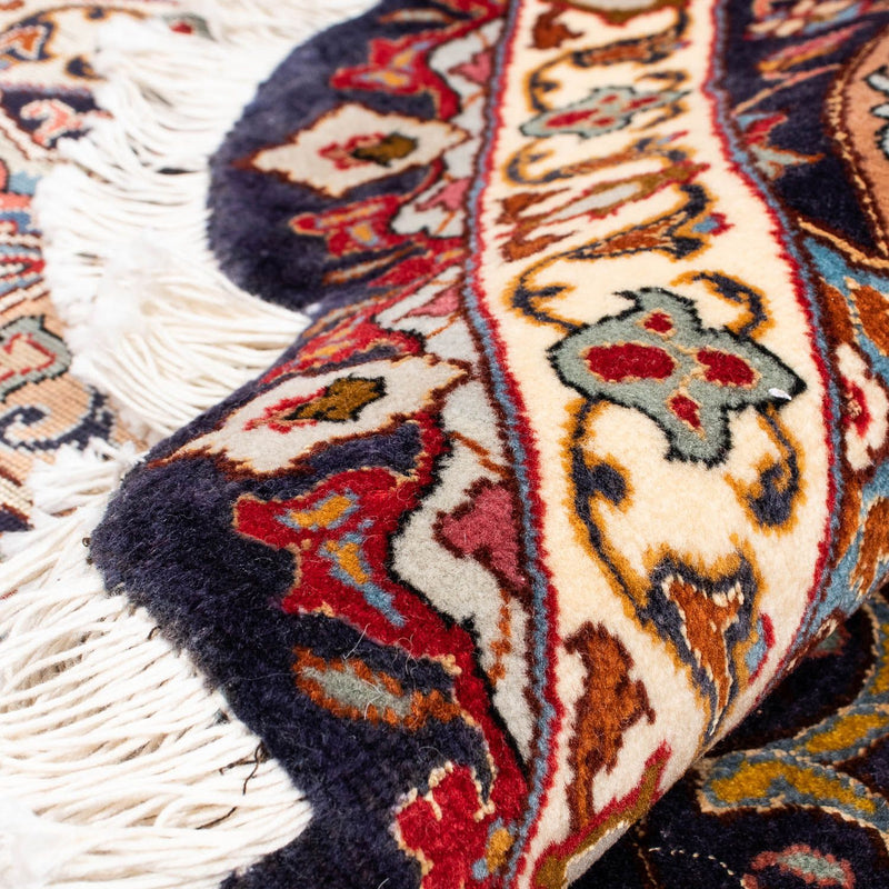 Persisk tæppe - Tabriz - Royal rundt  - 240 x 240 cm - mørkeblå