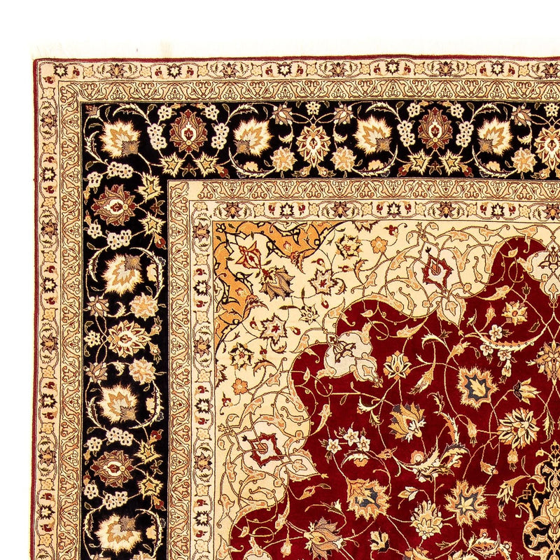Persisk tæppe - Tabriz - Royal - 343 x 255 cm - mørkerød