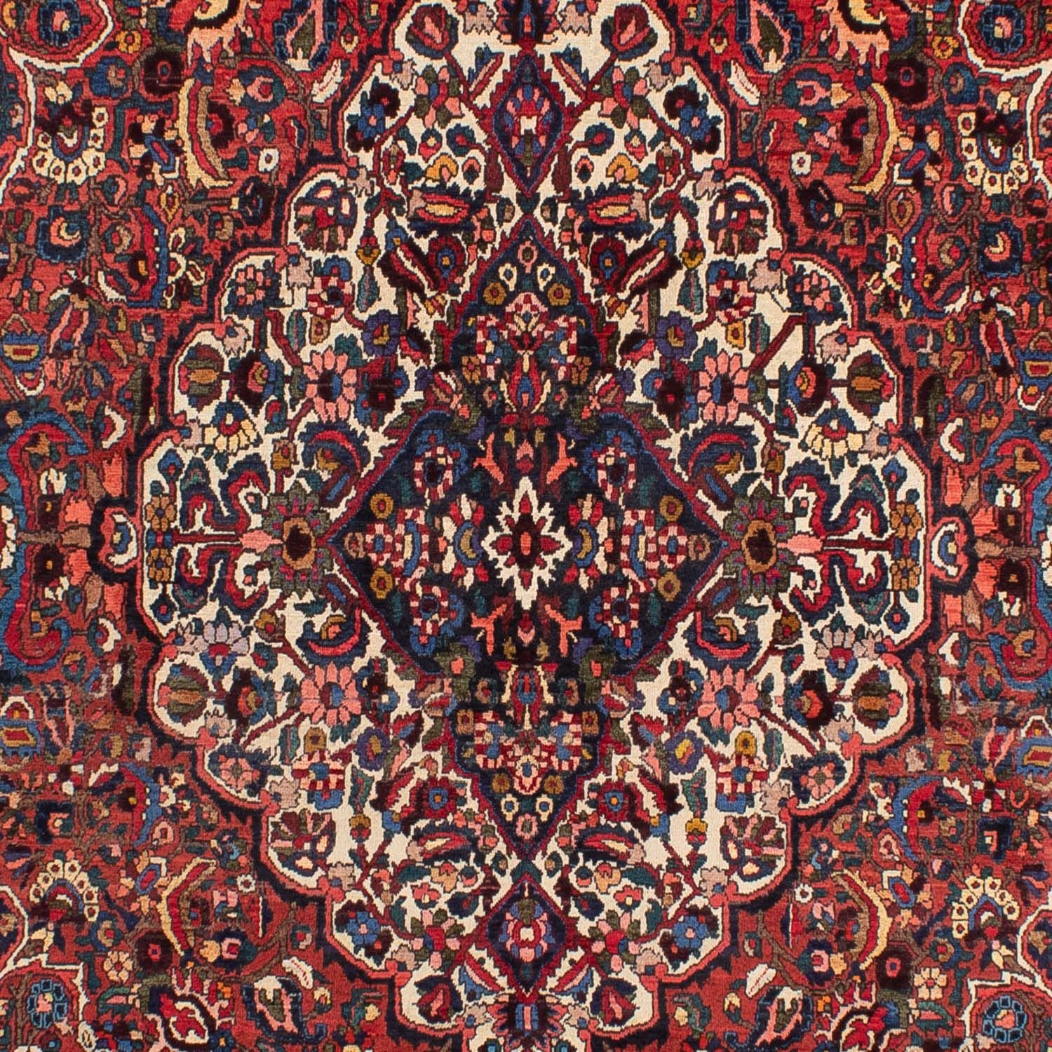 Persisk tæppe - Nomadisk - 312 x 202 cm - mørkerød