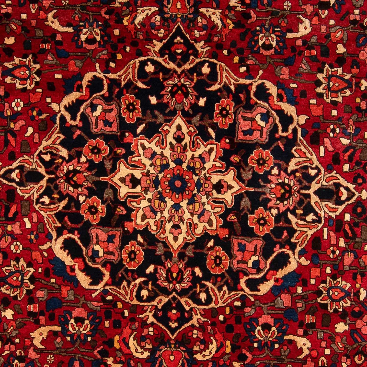Persisk tæppe - Nomadisk - 360 x 260 cm - mørkerød