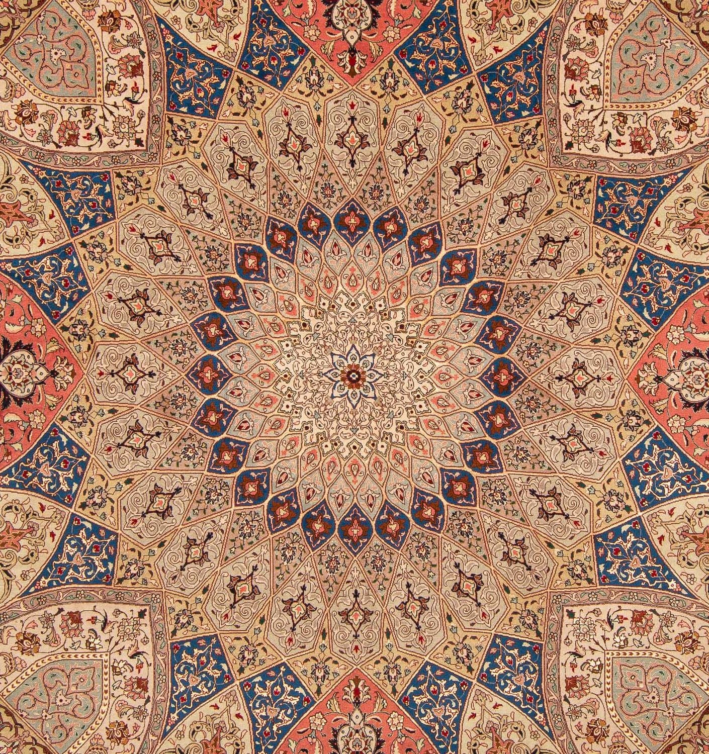 Persisk tæppe - Tabriz - Royal firkantet  - 256 x 253 cm - flerfarvet