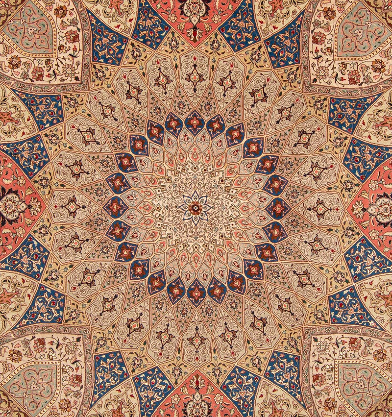 Persisk tæppe - Tabriz - Royal firkantet  - 256 x 253 cm - flerfarvet