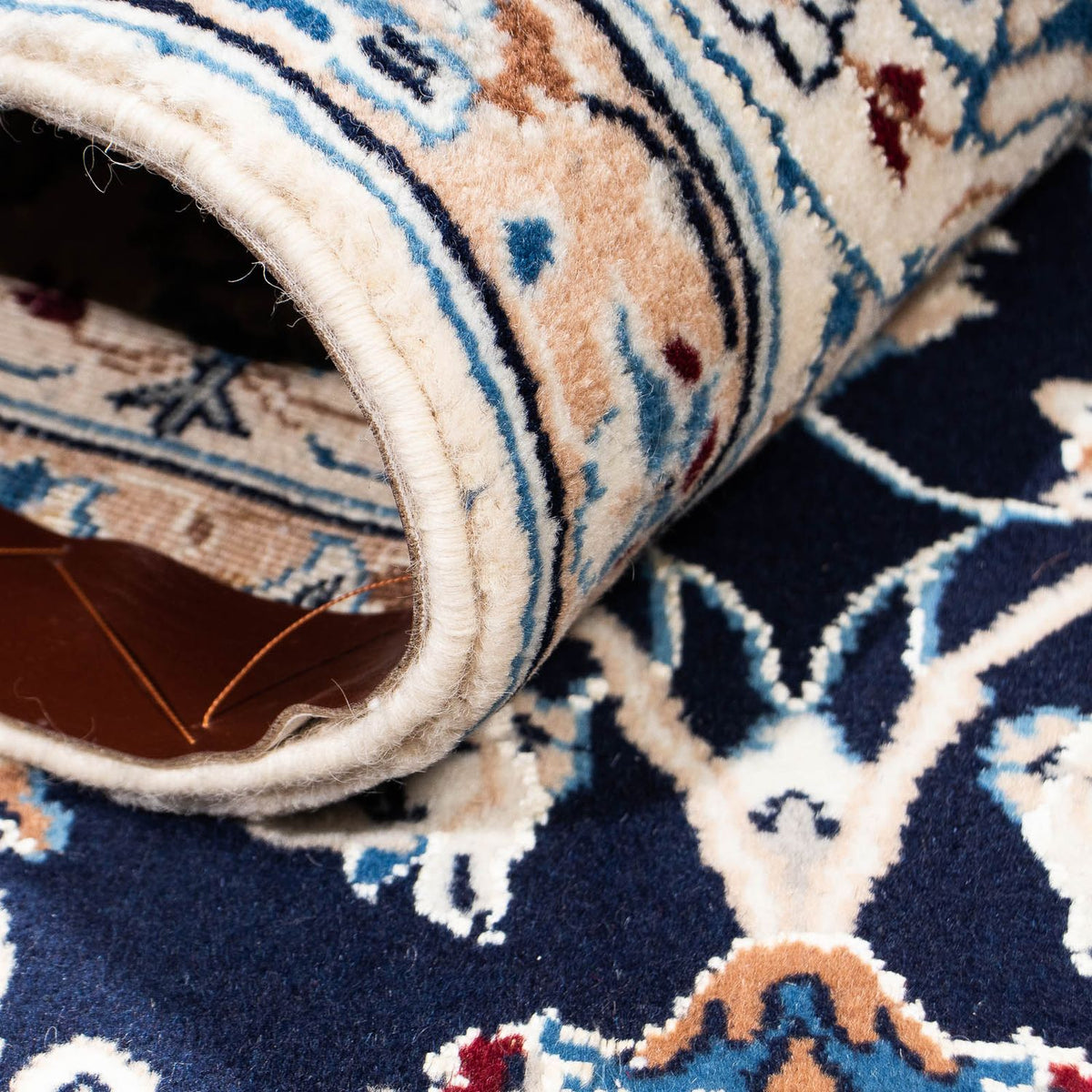 Persisk tæppe - Nain - Royal - 231 x 155 cm - mørkeblå