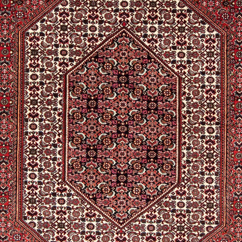 Persisk tæppe - Bijar - 255 x 153 cm - mørkerød