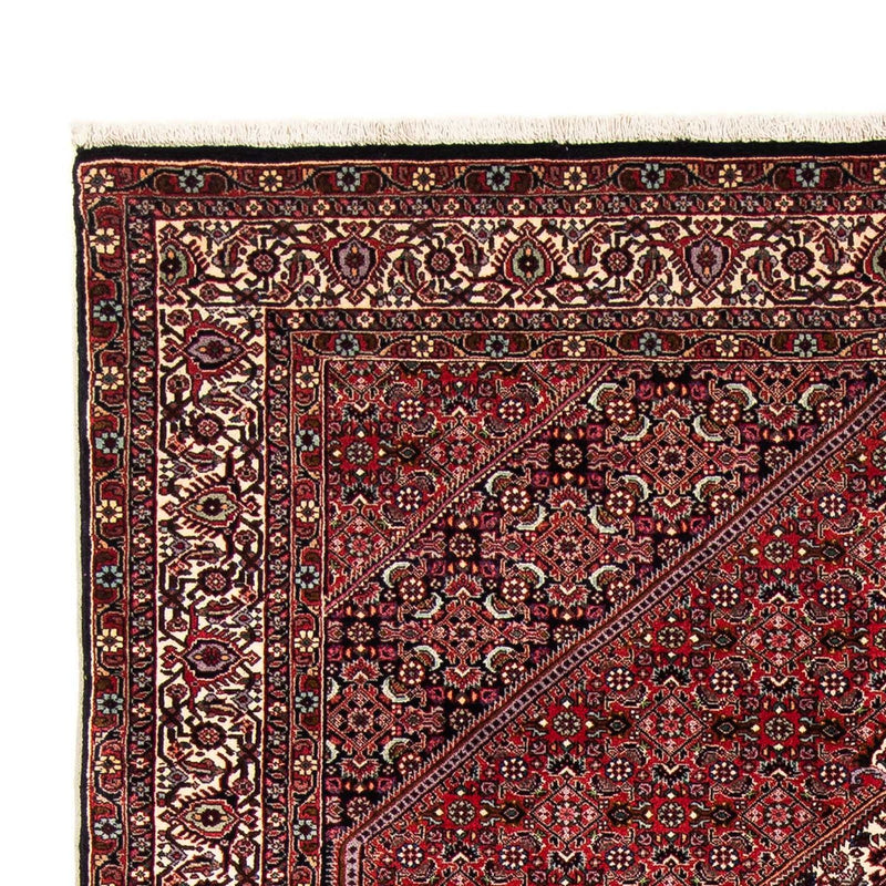 Persisk tæppe - Bijar - 255 x 153 cm - mørkerød