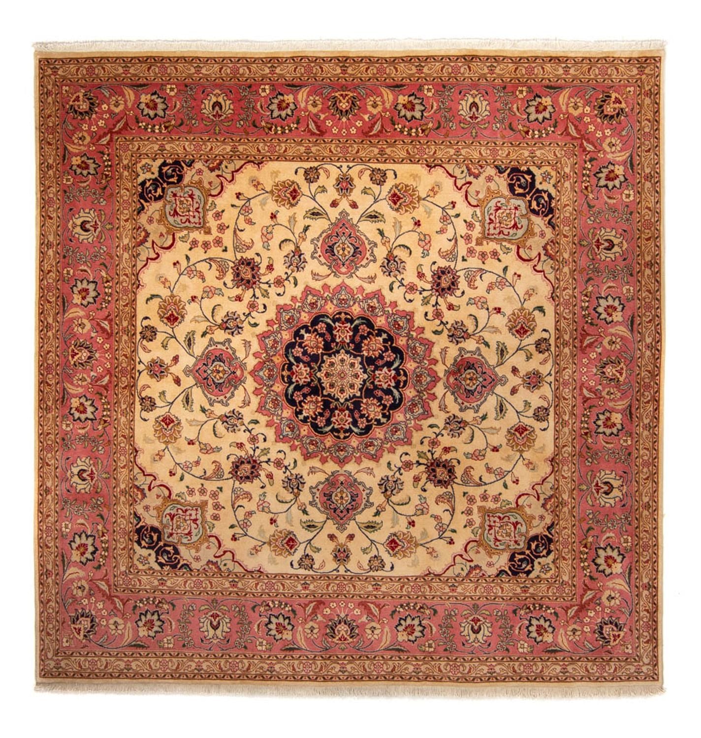 Persisk tæppe - Tabriz firkantet  - 250 x 244 cm - beige