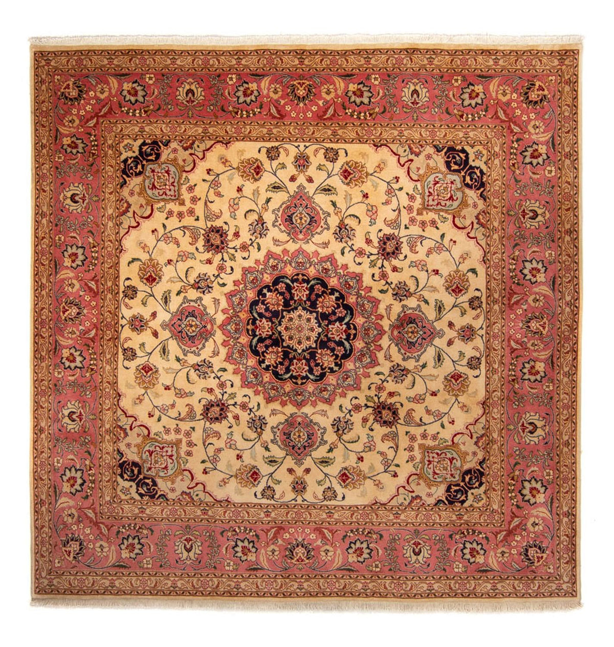 Persisk tæppe - Tabriz firkantet  - 250 x 244 cm - beige
