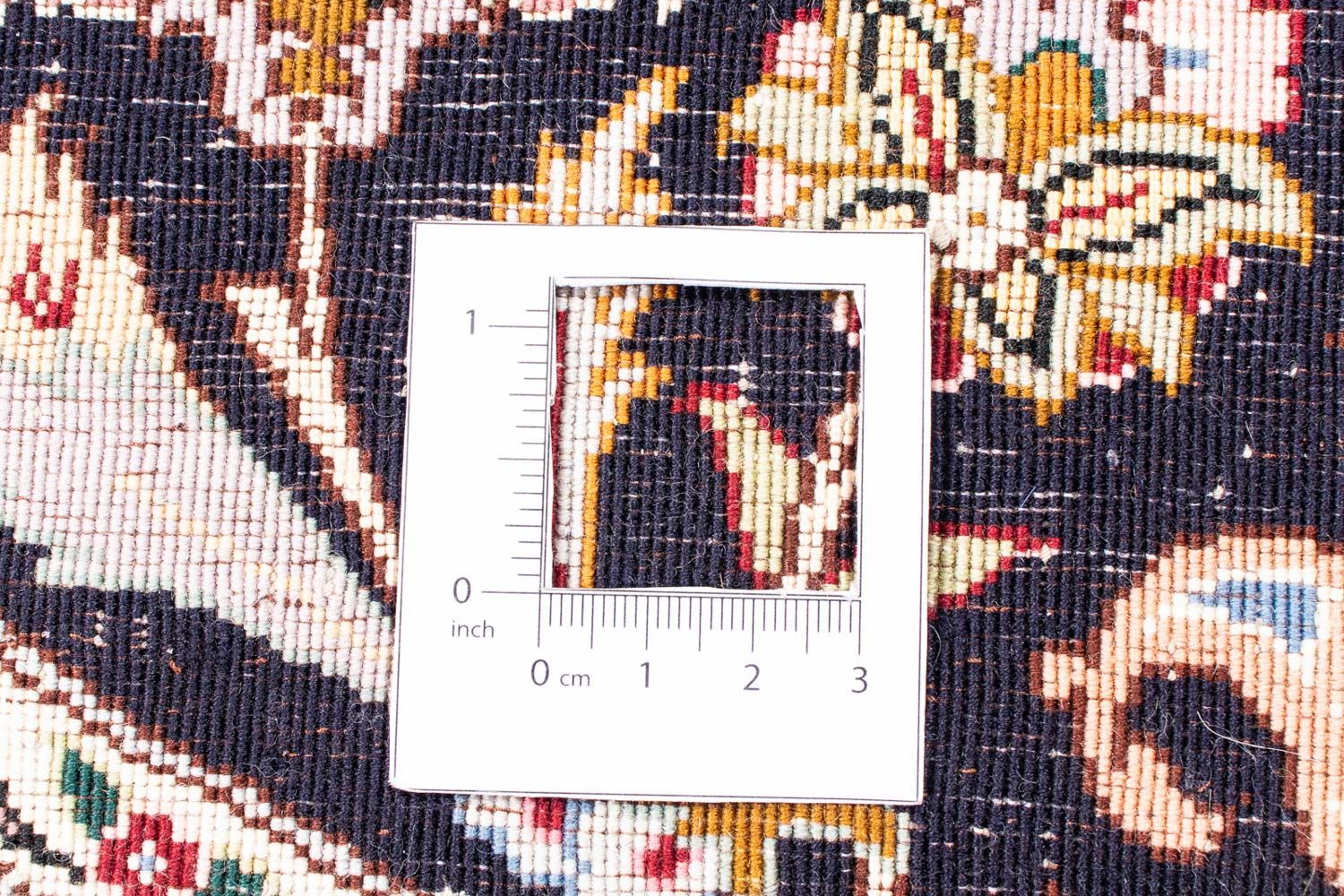 Persisk tæppe - Tabriz - Royal rundt  - 245 x 245 cm - mørkerød
