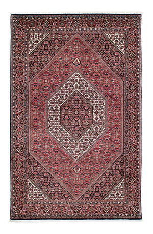Persisk tæppe - Bijar - 210 x 136 cm - lysrød