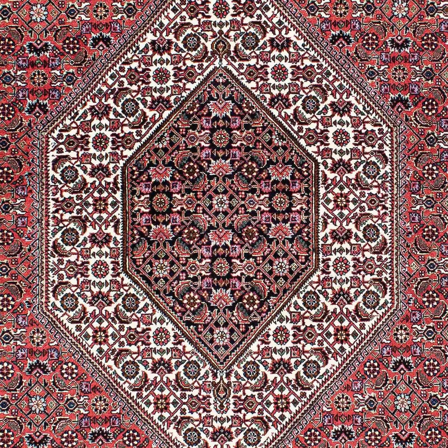 Persisk tæppe - Bijar - 210 x 136 cm - lysrød