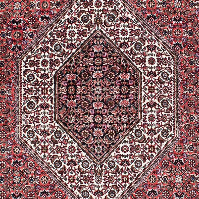 Persisk tæppe - Bijar - 210 x 136 cm - lysrød