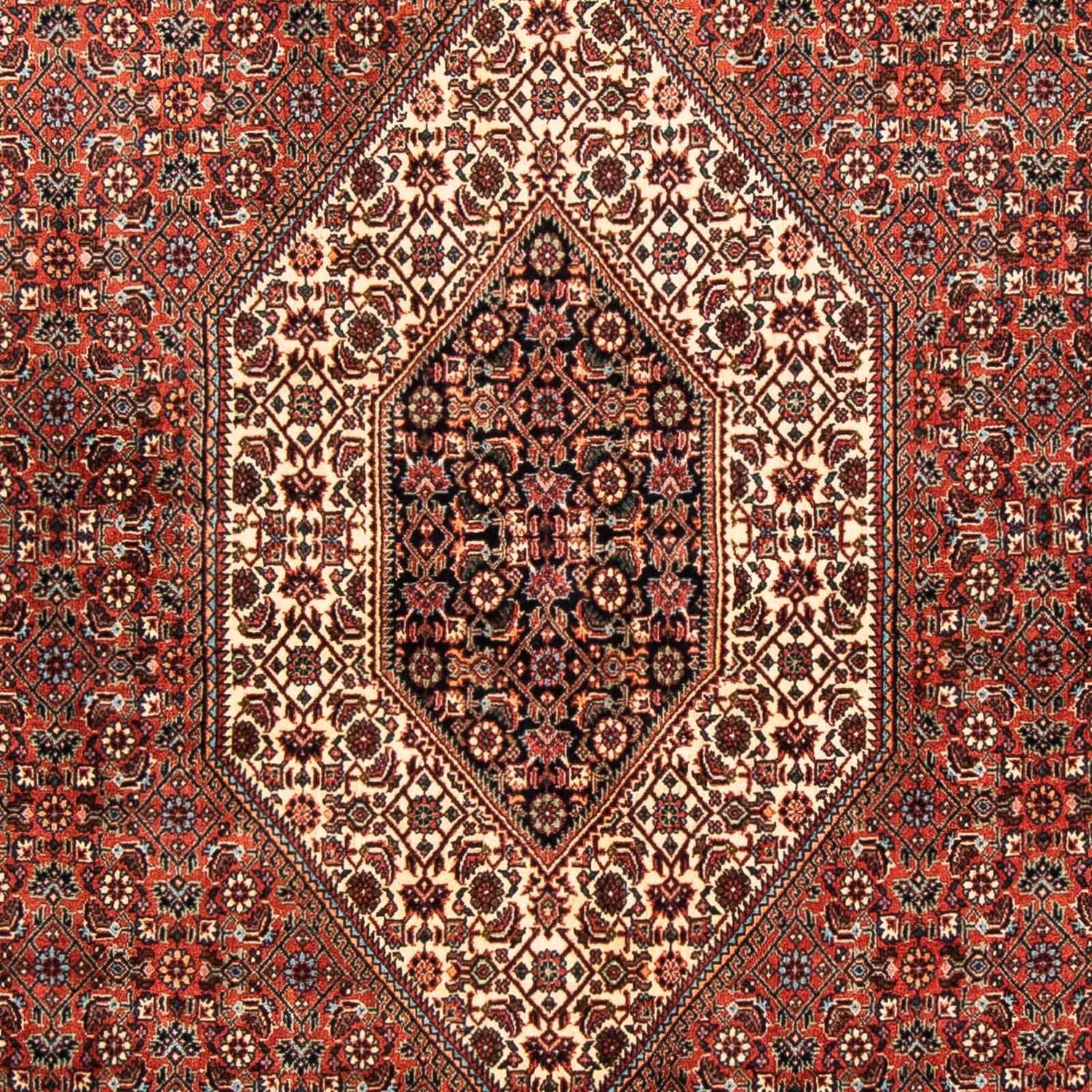 Persisk tæppe - Bijar - 252 x 150 cm - rød