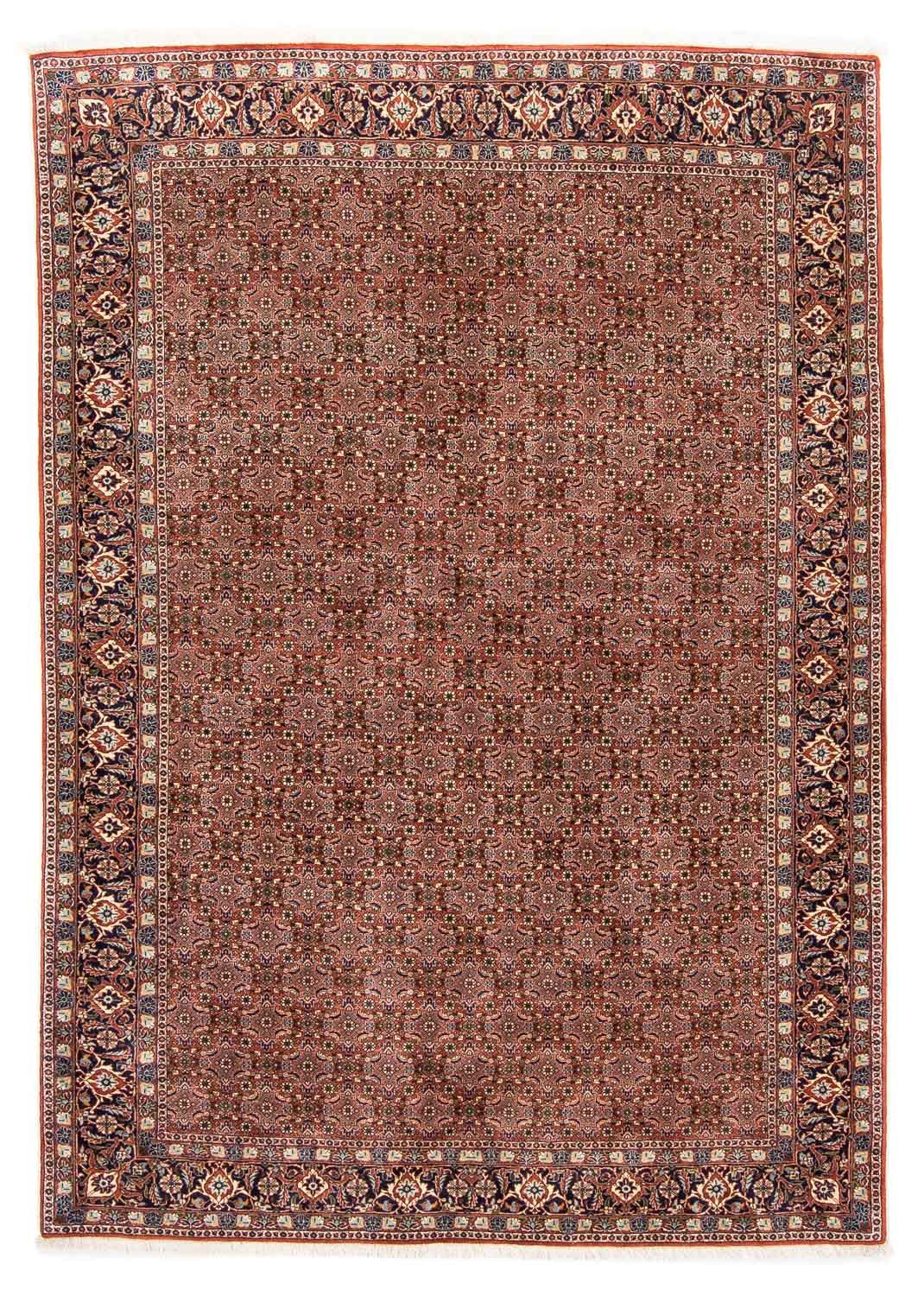 Persisk tæppe - Bijar - 235 x 167 cm - lysrød