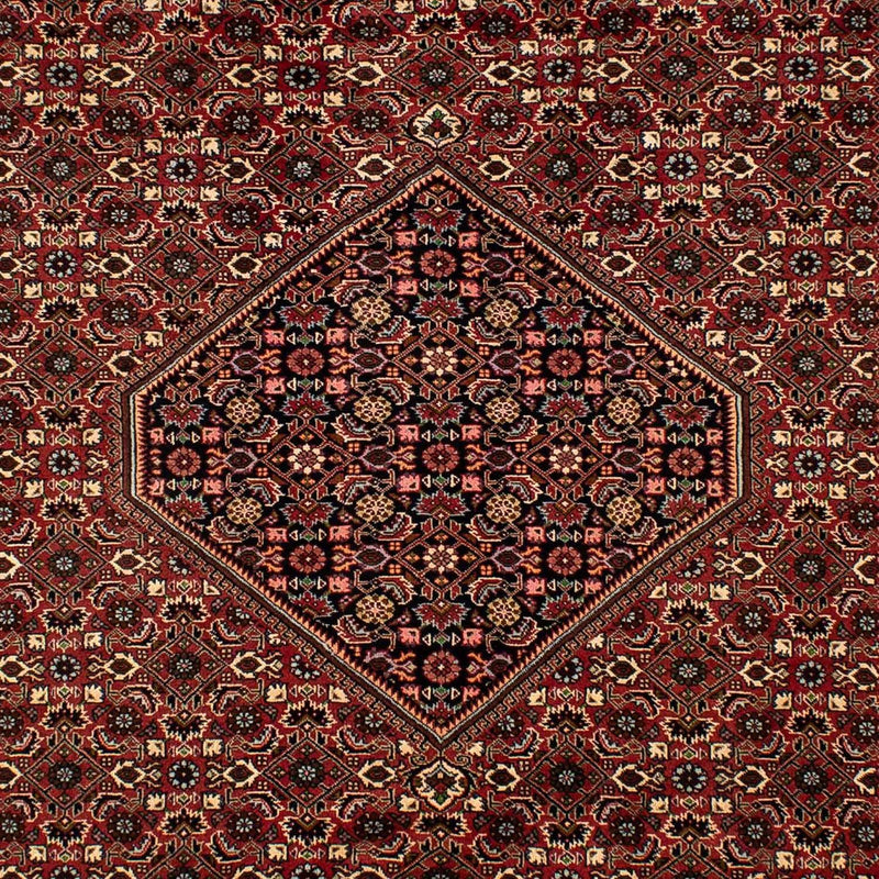 Persisk tæppe - Bijar - 297 x 202 cm - mørkerød