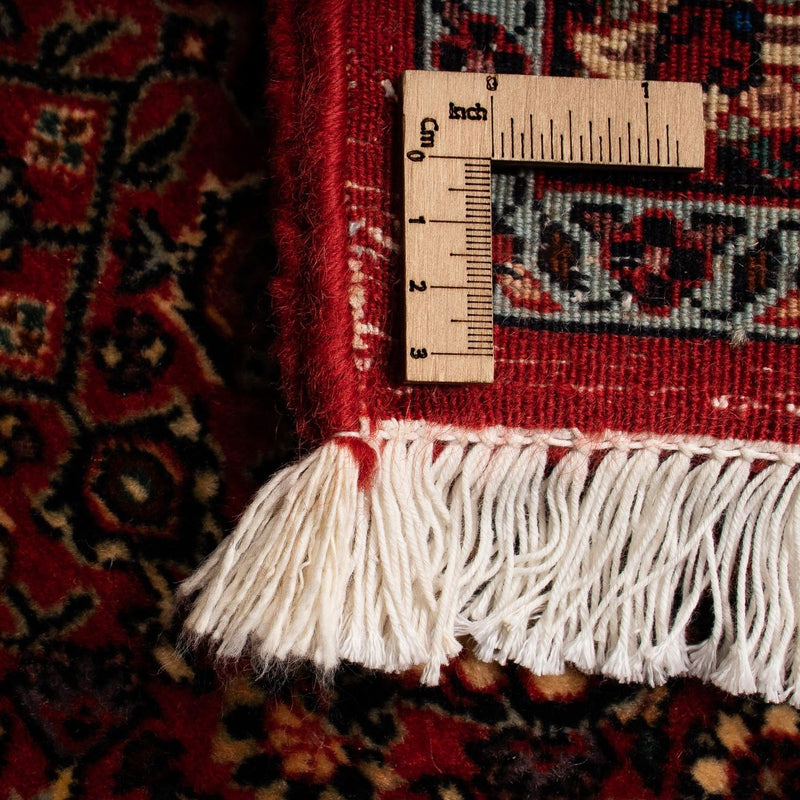 Persisk tæppe - Bijar - 255 x 205 cm - mørkerød