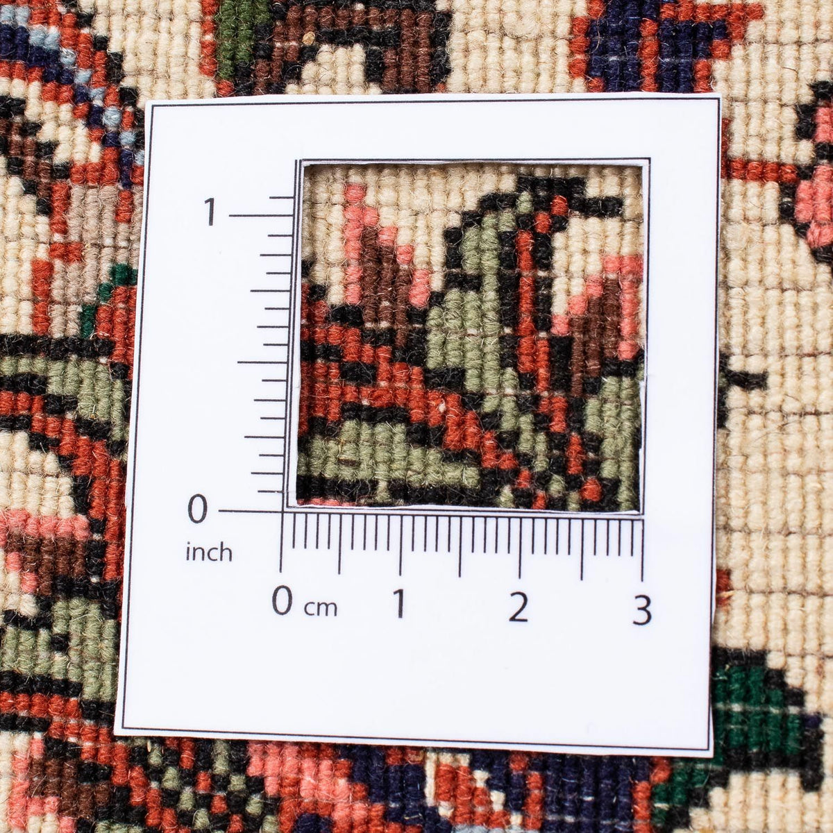 Persisk tæppe - Bijar - 242 x 173 cm - mørkerød