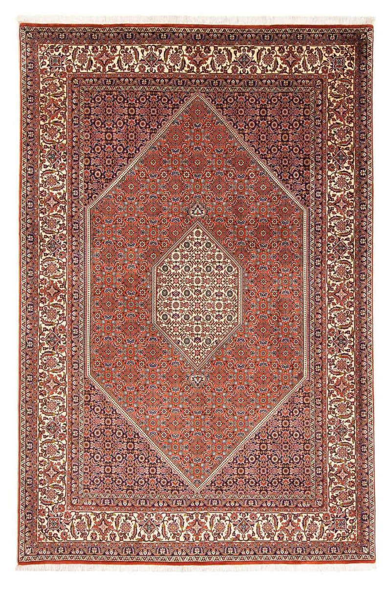 Persisk tæppe - Bijar - 245 x 167 cm - lys brun