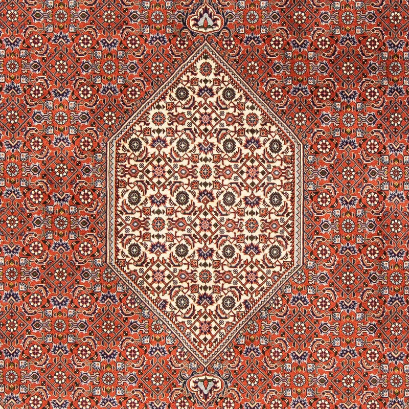 Persisk tæppe - Bijar - 245 x 167 cm - lys brun