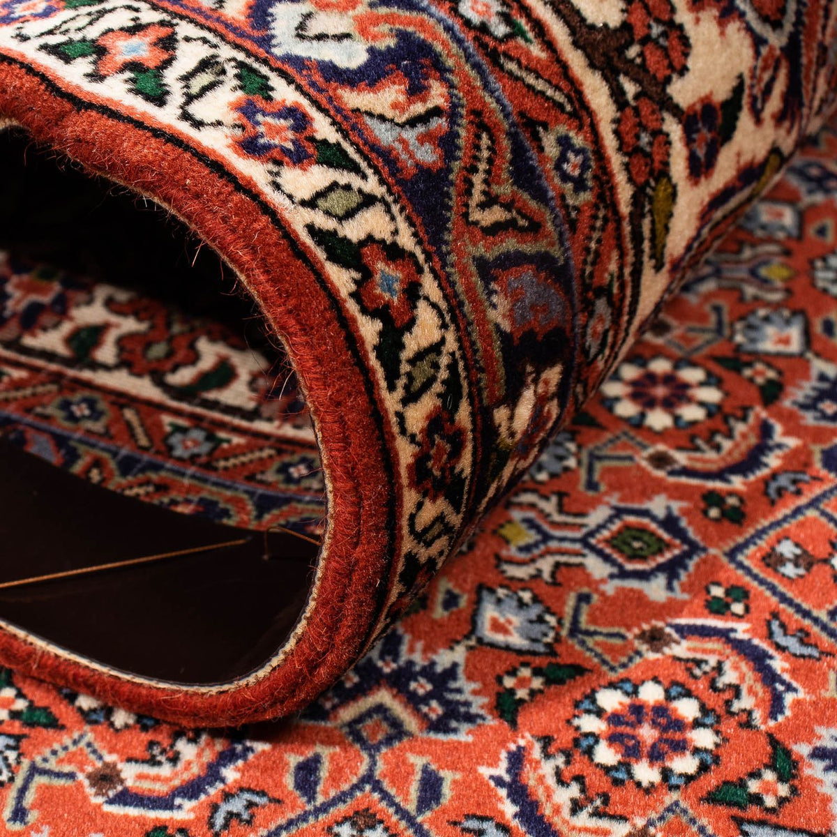 Persisk tæppe - Bijar - 245 x 167 cm - lys brun