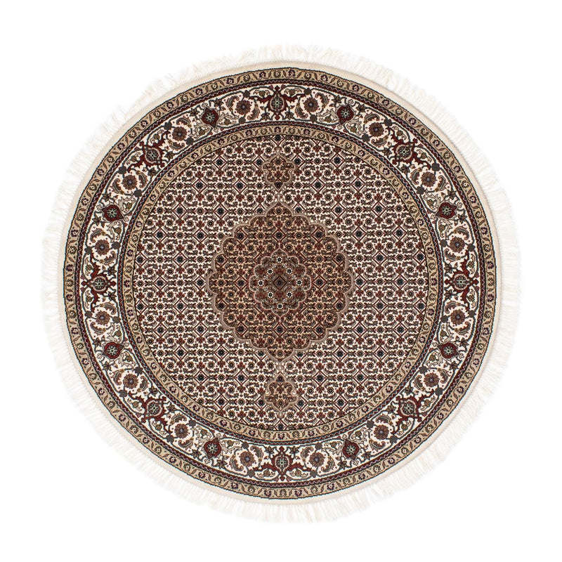 Persisk tæppe - Tabriz rundt  - 150 x 150 cm - flerfarvet