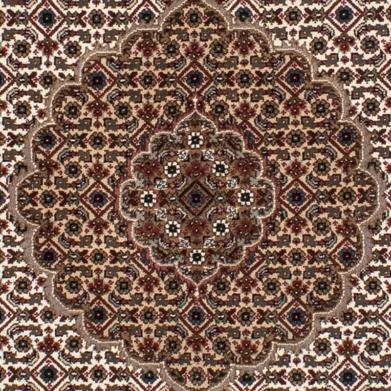 Persisk tæppe - Tabriz rundt  - 150 x 150 cm - flerfarvet