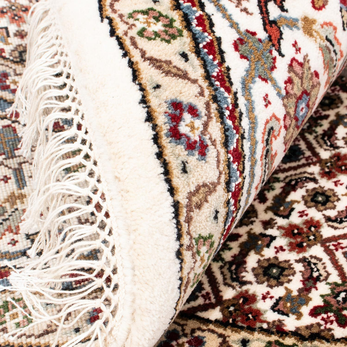 Persisk tæppe - Tabriz rundt  - 150 x 150 cm - flerfarvet