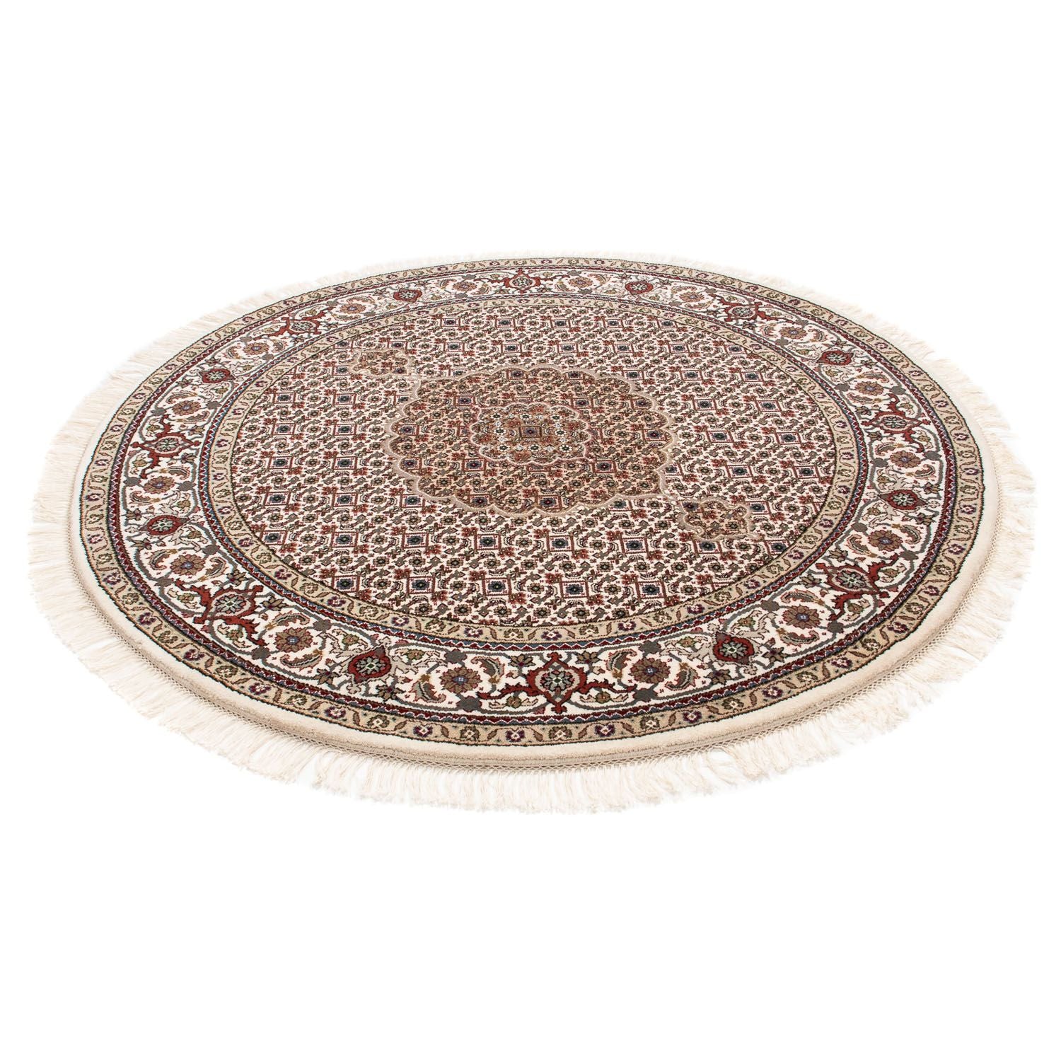 Persisk tæppe - Tabriz rundt  - 150 x 150 cm - flerfarvet