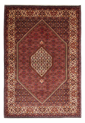 Persisk tæppe - Bijar - 242 x 171 cm - brun
