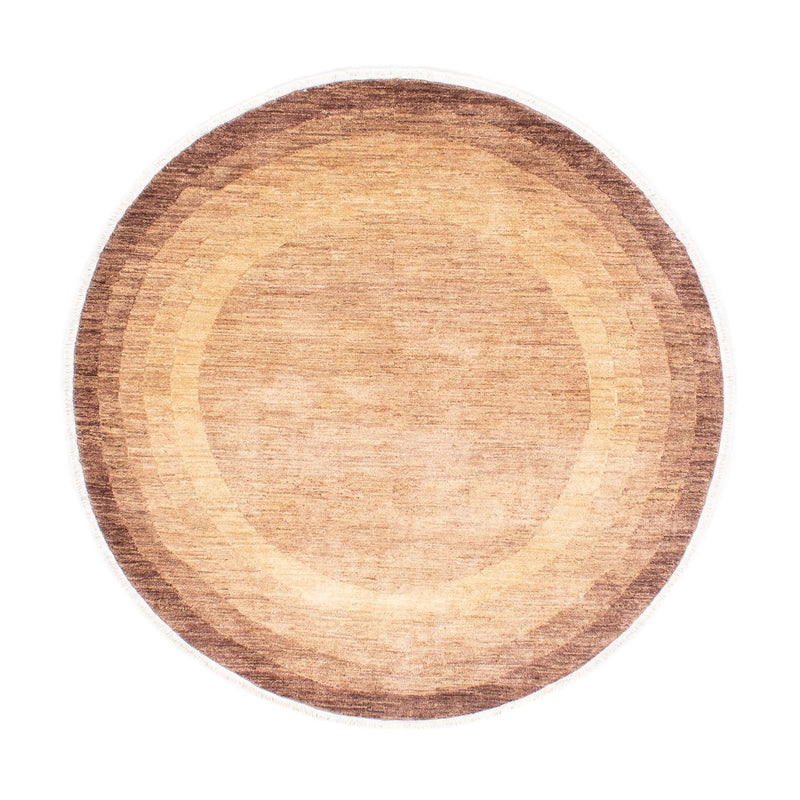 Ziegler Tæppe - Moderne rundt  - 153 x 151 cm - brun