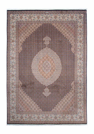 Persisk tæppe - Tabriz - 295 x 205 cm - mørkeblå