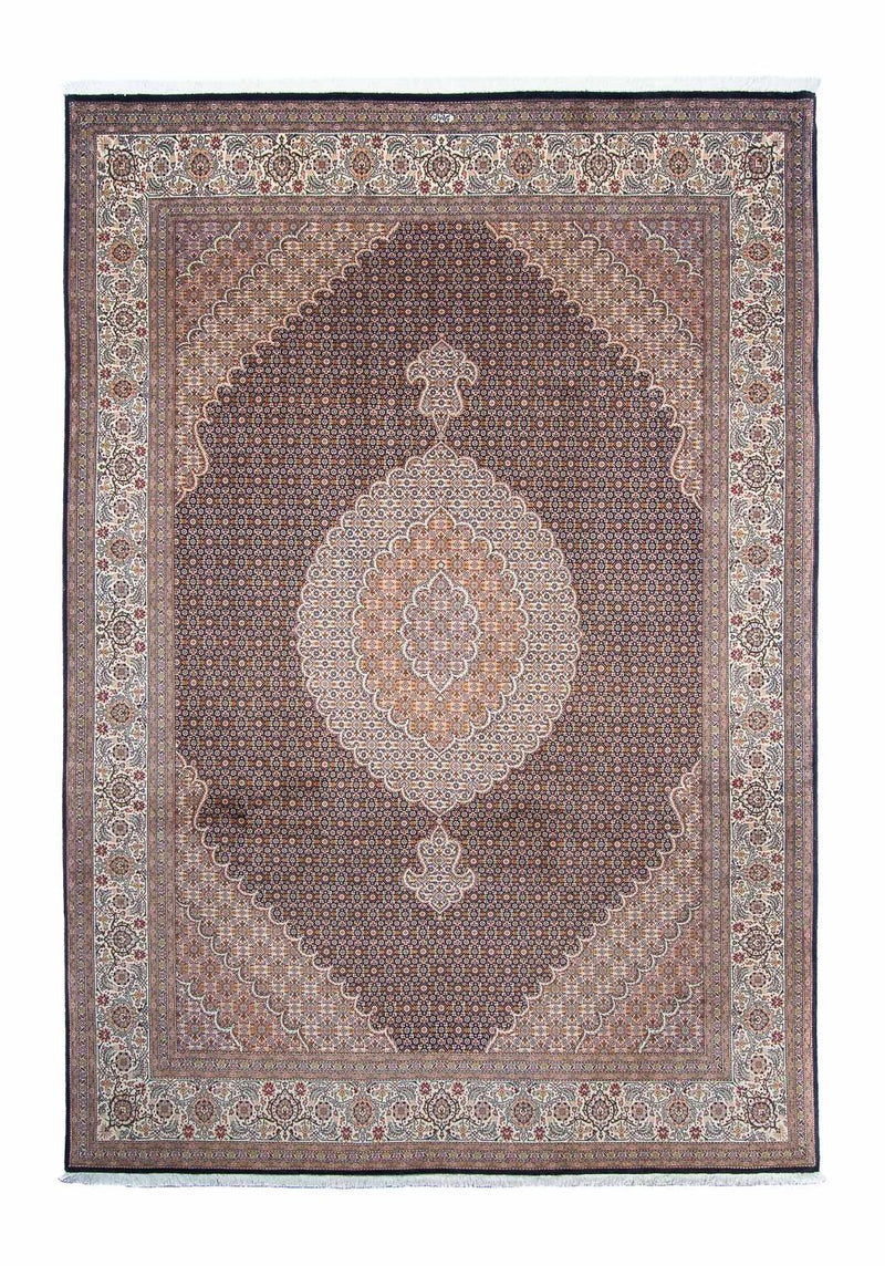 Persisk tæppe - Tabriz - 295 x 205 cm - mørkeblå