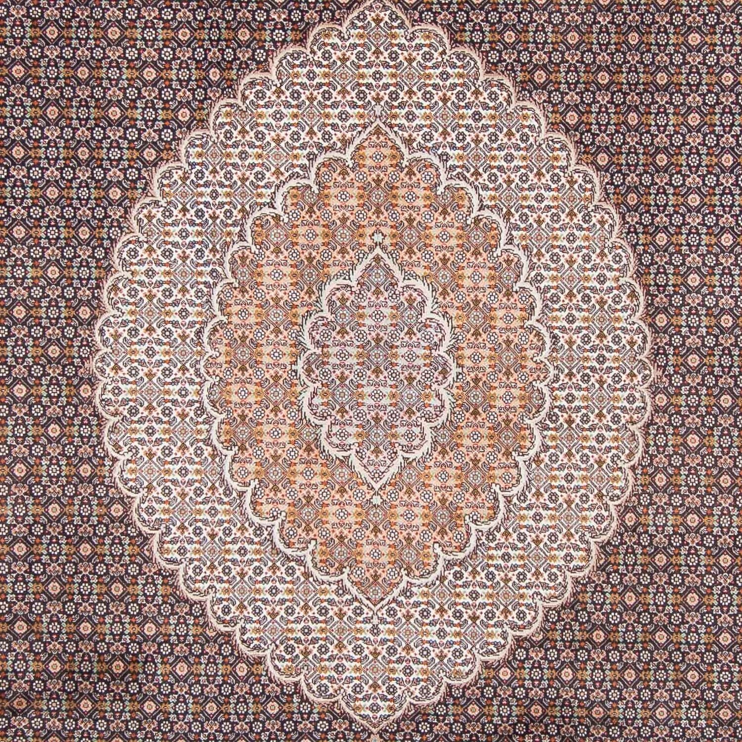 Persisk tæppe - Tabriz - 295 x 205 cm - mørkeblå