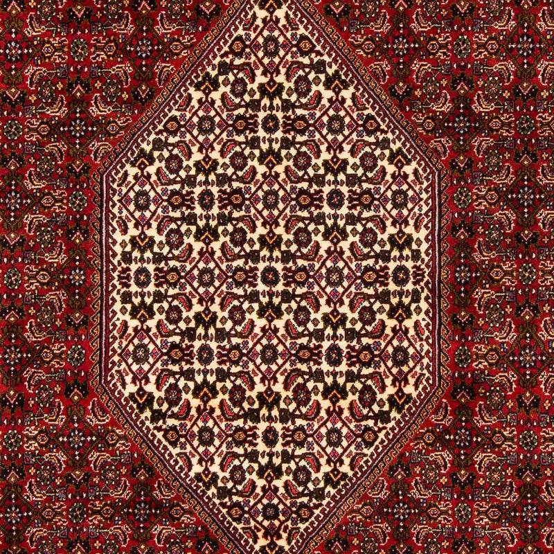 Persisk tæppe - Bijar - 263 x 164 cm - mørkerød