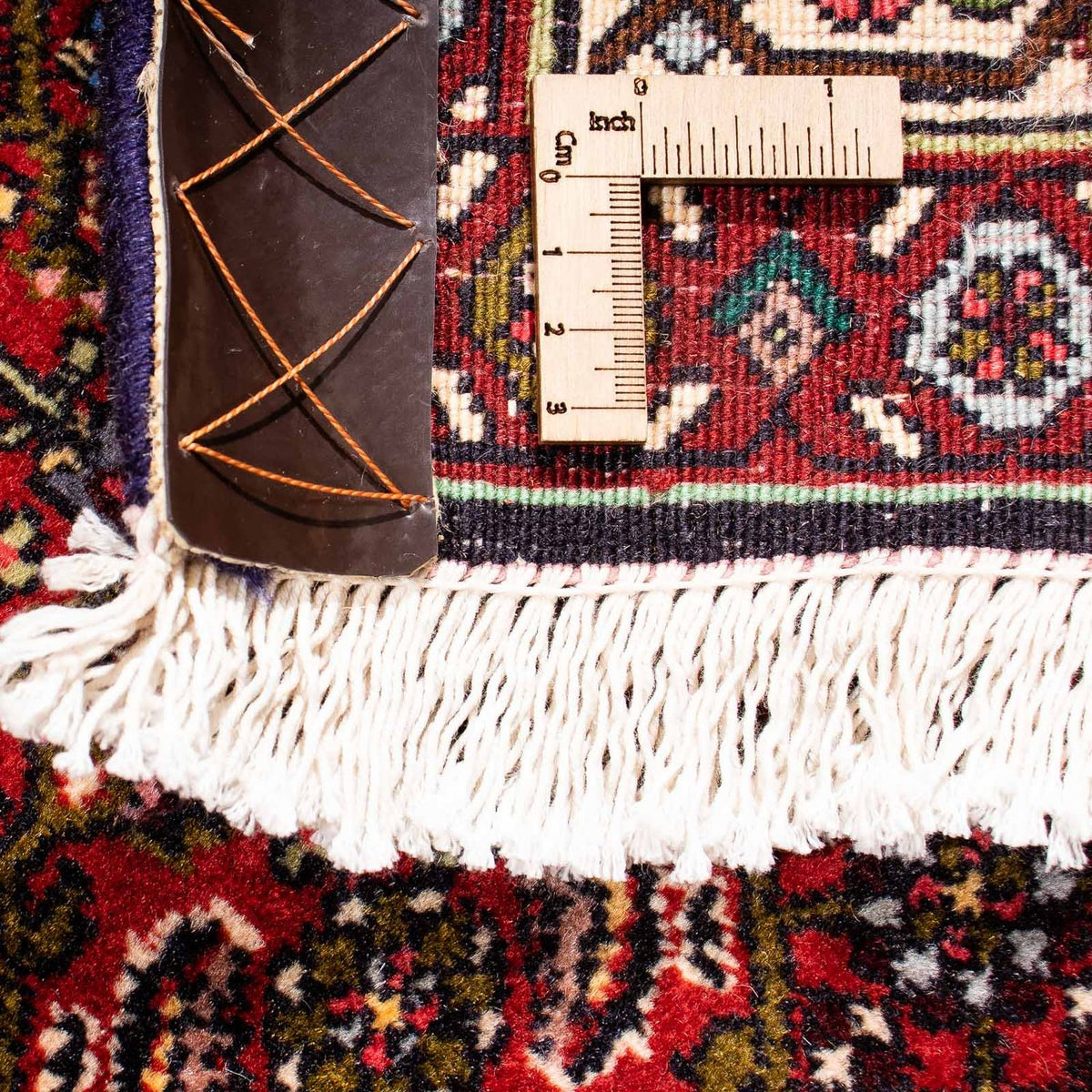 Persisk tæppe - Bijar - 263 x 164 cm - mørkerød