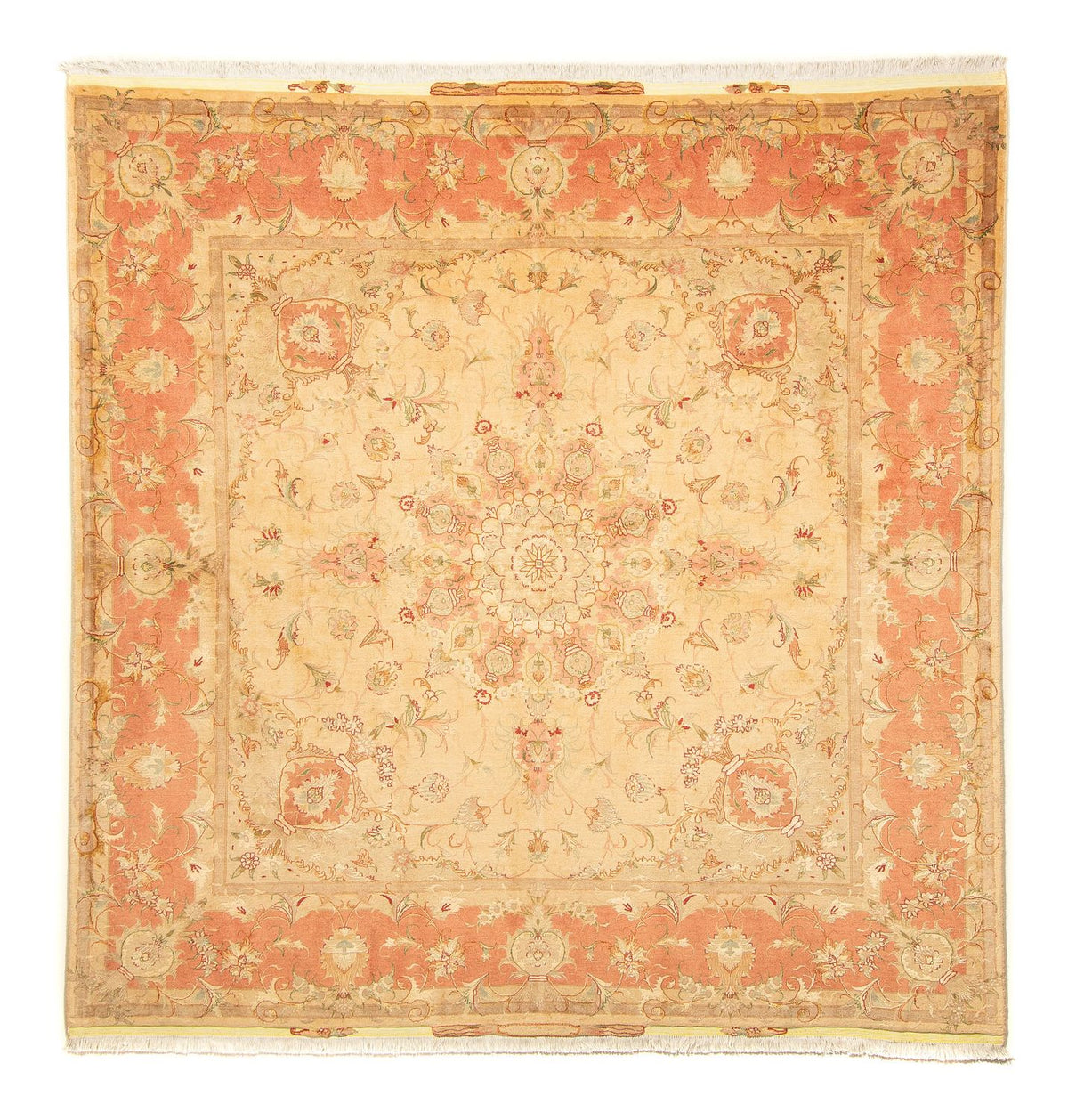 Persisk tæppe - Tabriz - Royal firkantet  - 203 x 200 cm - beige