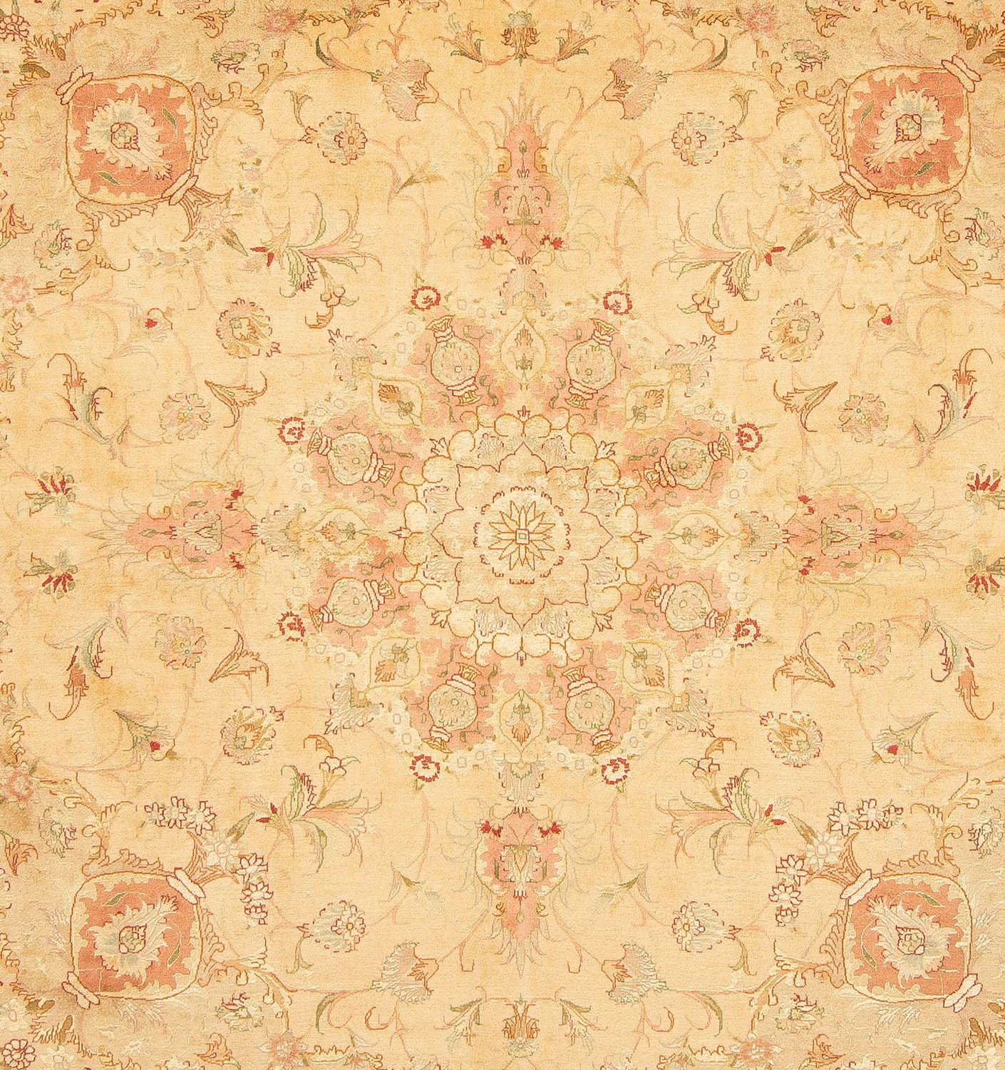 Persisk tæppe - Tabriz - Royal firkantet  - 203 x 200 cm - beige