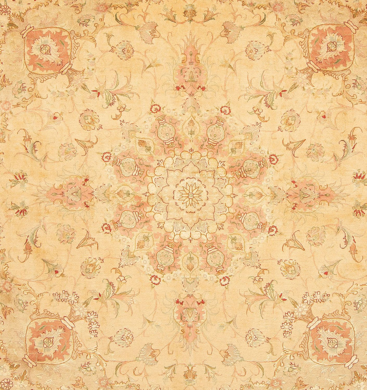 Persisk tæppe - Tabriz - Royal firkantet  - 203 x 200 cm - beige