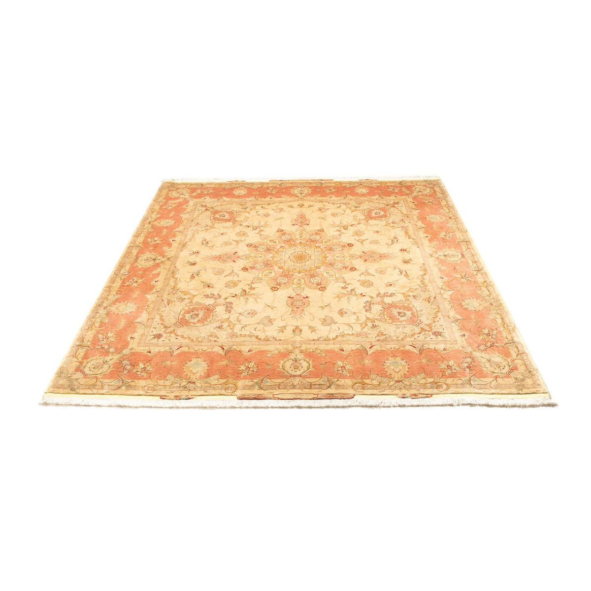 Persisk tæppe - Tabriz - Royal firkantet  - 203 x 200 cm - beige