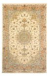 Tabriz - 50 Raj Tæppe 200x308cm - Persisk tæppe - Rektangulær / Beige / 200 x 308 cm Rektangulær