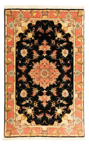 Persisk tæppe - Tabriz - Royal - 118 x 71 cm - sort