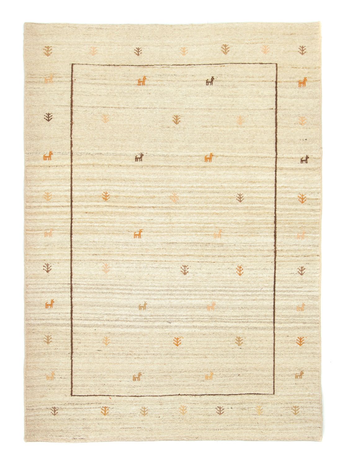 Gabbeh-tæppe - Persisk - 172 x 123 cm - beige