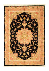 Persisk tæppe - Tabriz - Royal - 154 x 105 cm - sort