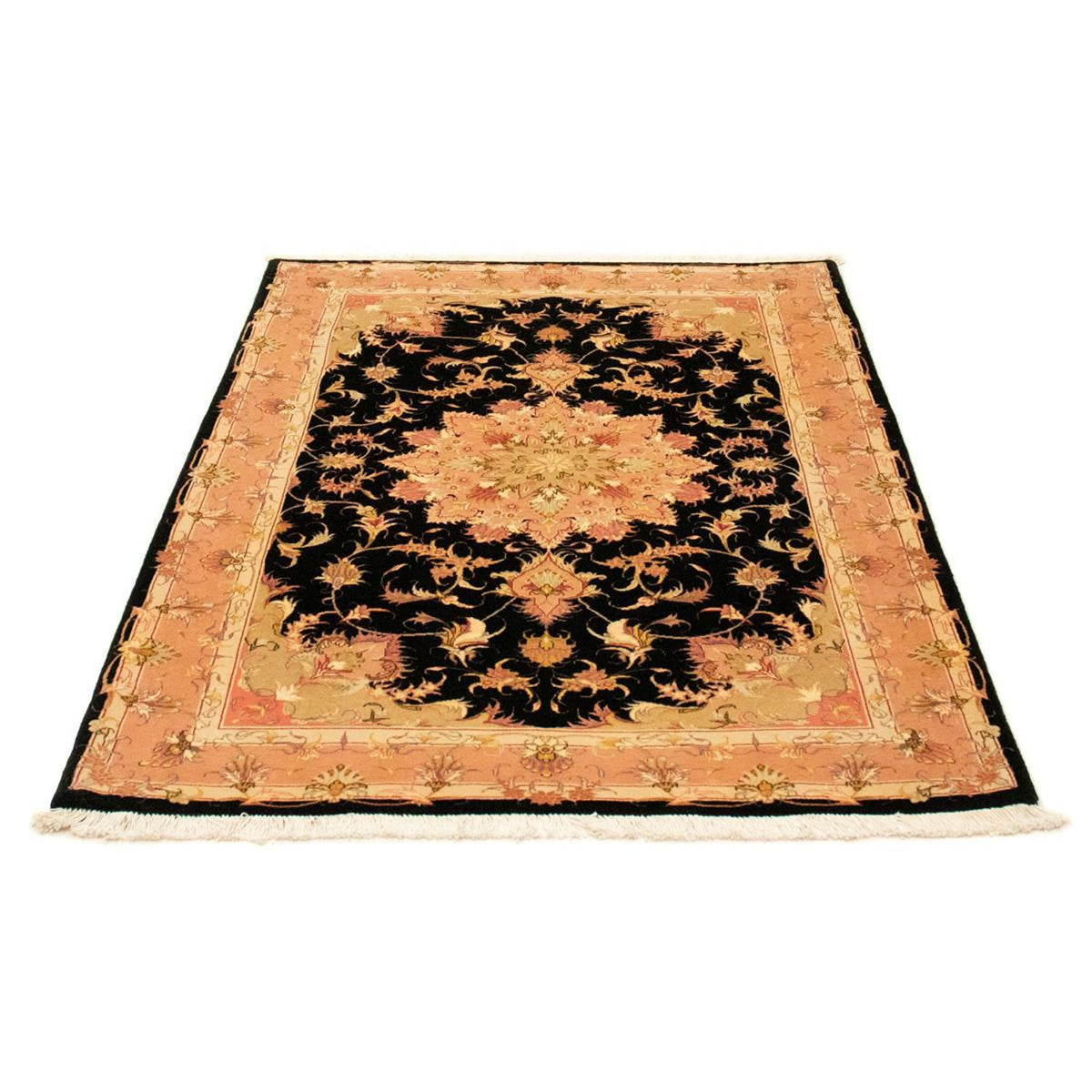Persisk tæppe - Tabriz - Royal - 154 x 105 cm - sort