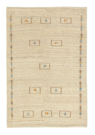 Persisk Gabbeh Tæppe 113x166cm - Perserteppich Wollteppich