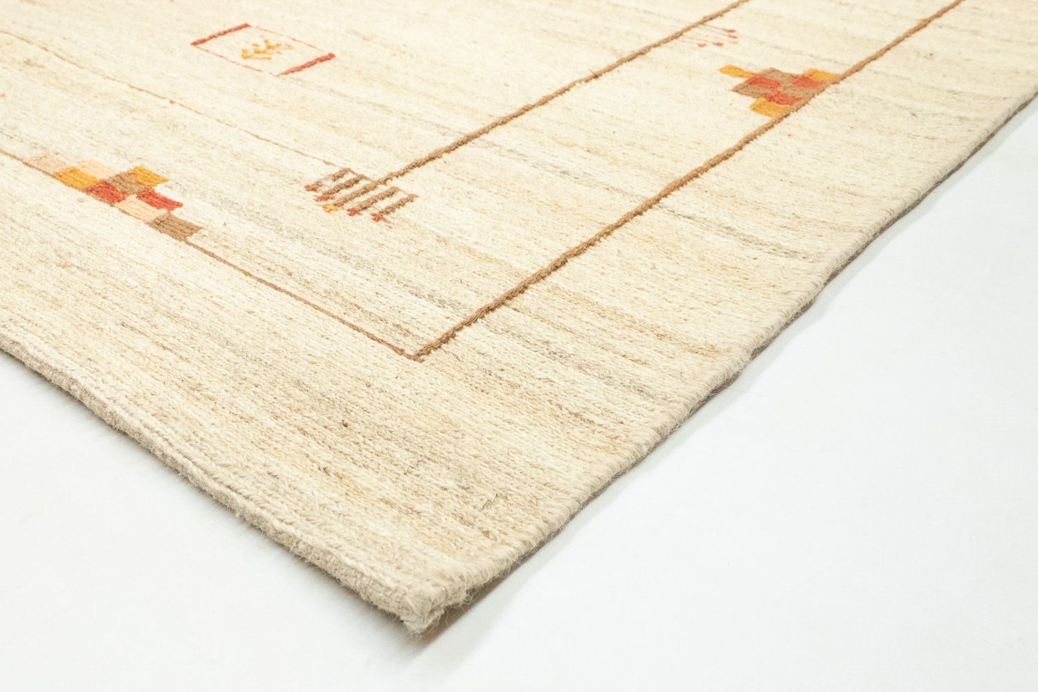 Gabbeh-tæppe - Persisk - 240 x 166 cm - beige