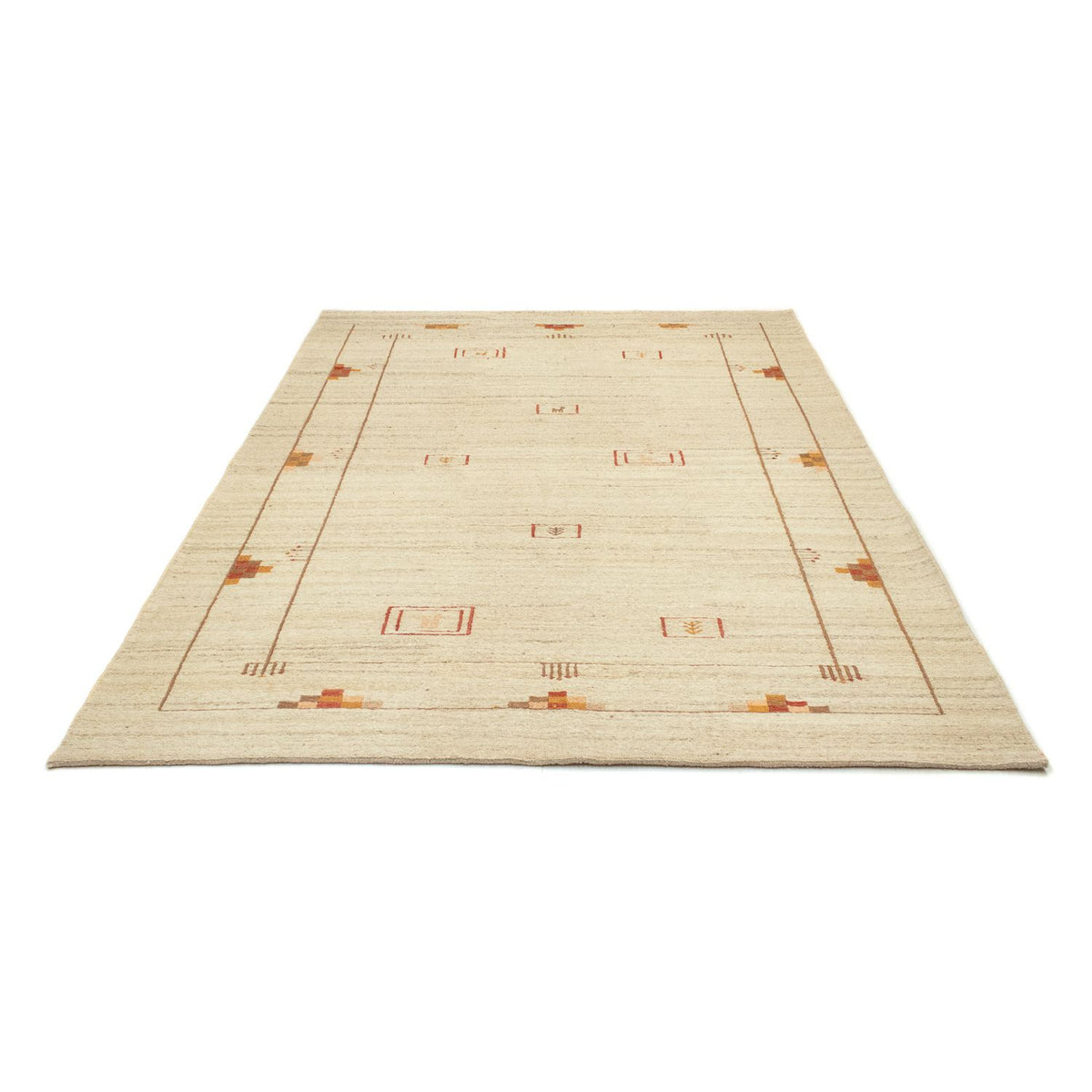 Gabbeh-tæppe - Persisk - 240 x 166 cm - beige